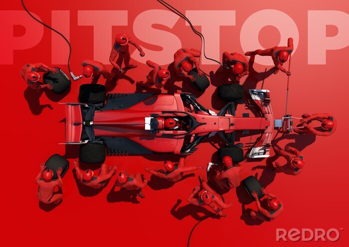Bild Formel 1 Team in Rot