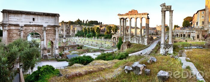 Bild Forum Romanum am Abend