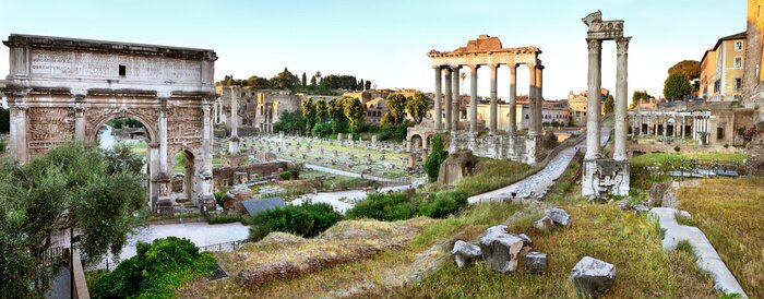 Bild Forum Romanum am Abend