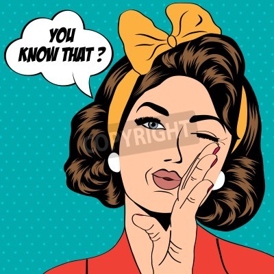 Bild Frau im Comic-Stil