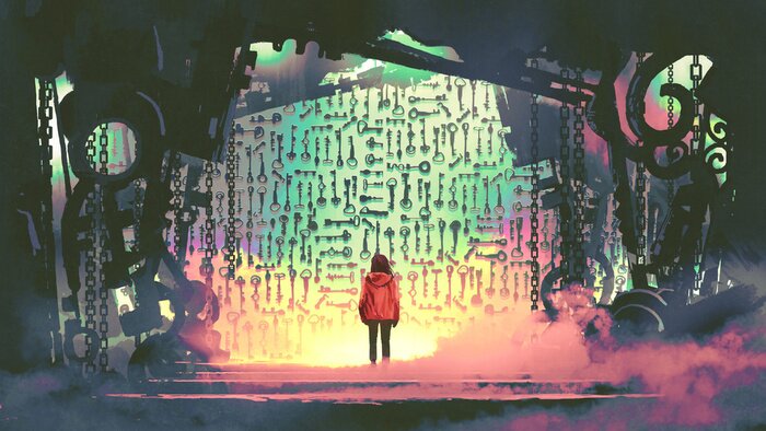 Bild Frau im Steampunk