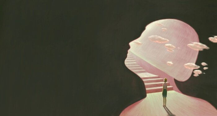 Bild Frau in einer surrealistischen Darstellung