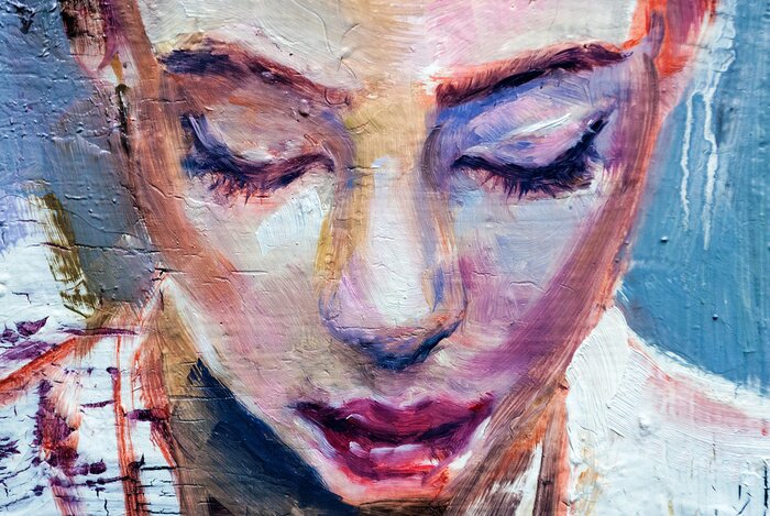 Bild Frau mit geschlossenen Augen