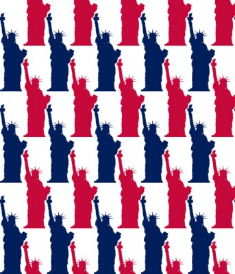 Freiheitsstatue nahtlose Muster