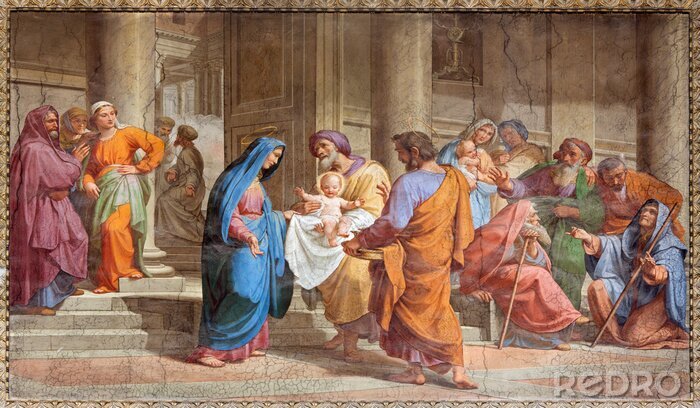 Bild Fresko im römischen Tempel