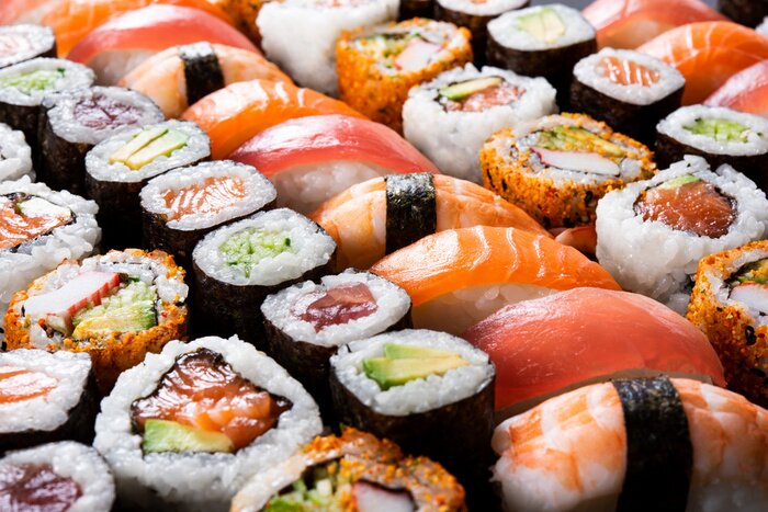 Bild Frisch zubereitetes Sushi