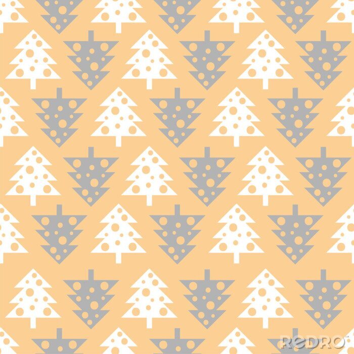 Bild Fröhliche abstrakte Weihnachtsbäume