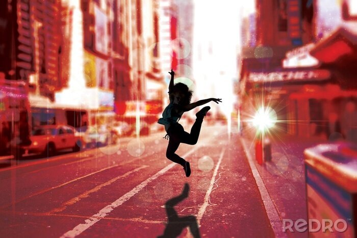 Bild Fröhlicher Tanz auf der Straße