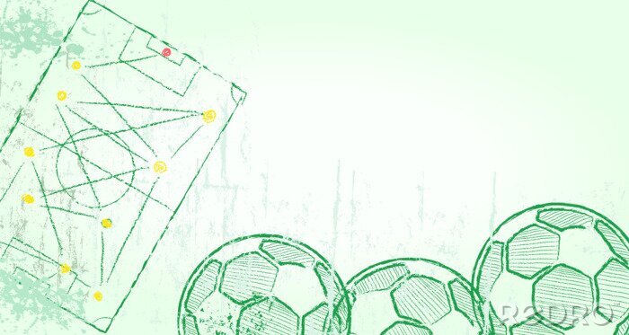 Bild Fußball oder Fußball-Design-Vorlage, gute Kopie Raum, Vektor