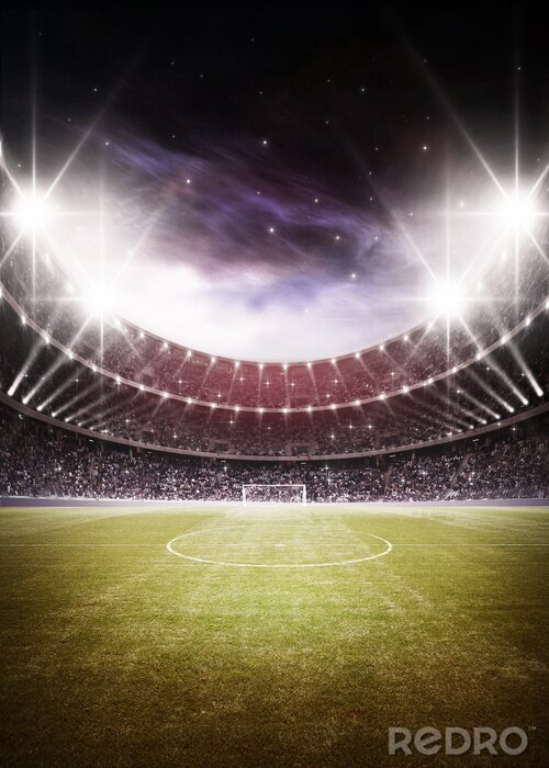 Bild Fußballfeld unter Sternen