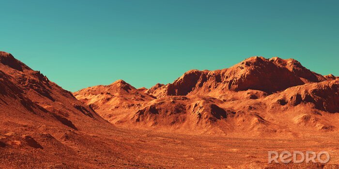 Bild Futuristische Wüste auf dem Mars