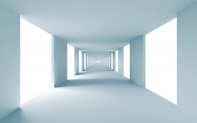 Futuristischer Tunnel 3D