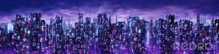 Bild Futuristisches Stadtpanorama