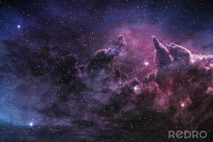 Bild Galaktischer Raum mit Nebel und kosmischem Staub