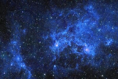 Galaxie, die aus Tausenden von Sternen besteht Foto