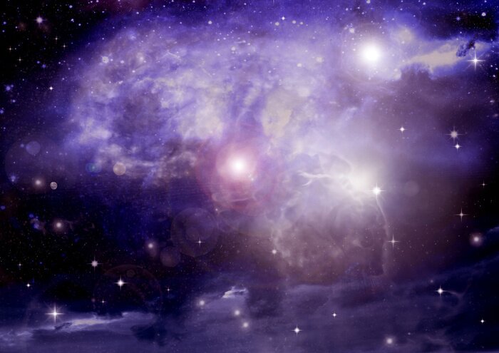 Bild Galaxie wie gemalt