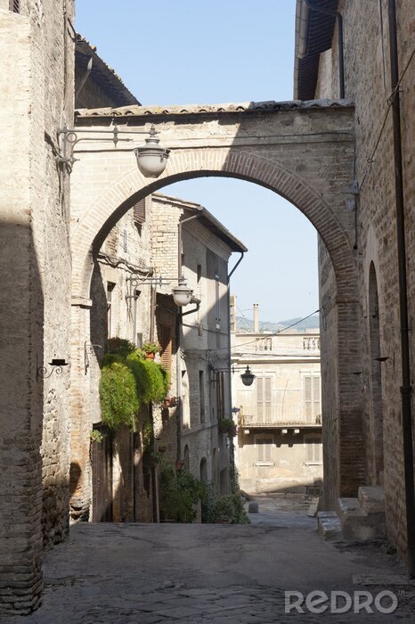 Bild Gasse mit langen Treppen