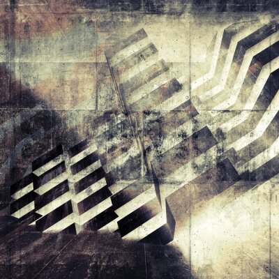 Gealtertes geometrisches Muster