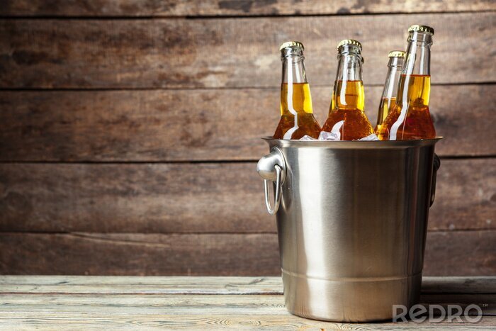 Bild Gekühlte Bierflaschen