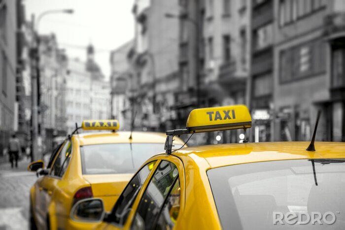 Bild Gelbe Taxis auf der Straße