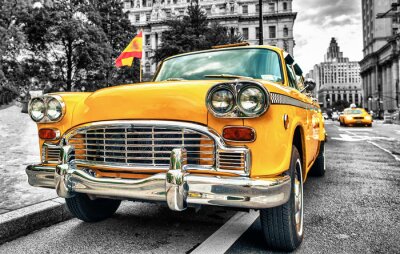 Bild Gelbes Taxi Vintage