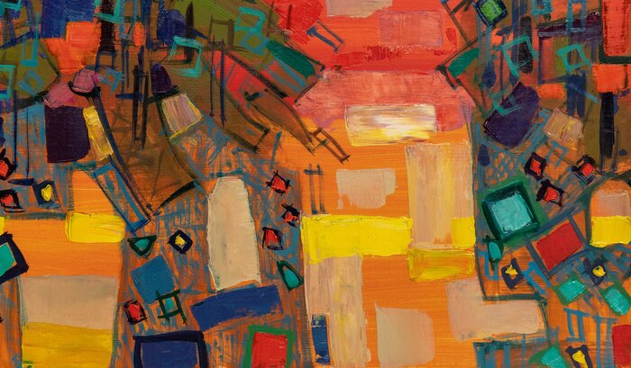 Bild Gemälde mit einer charakteristischen Farbgebung