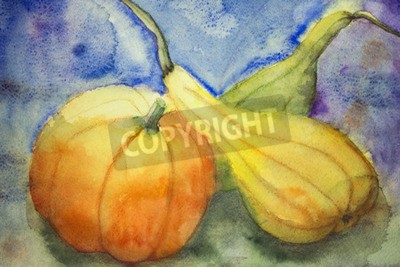 Bild Gemalte Kürbisse