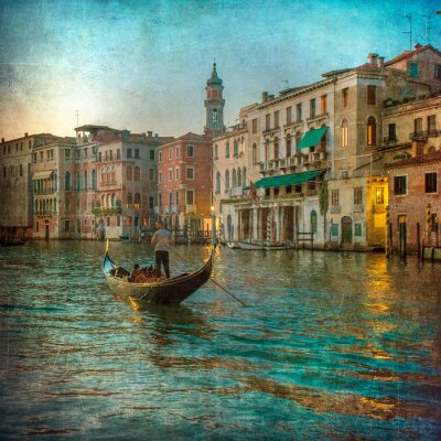 Bild Gemalte Stadt Venedig