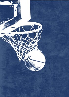 Bild gemalter Baskettball