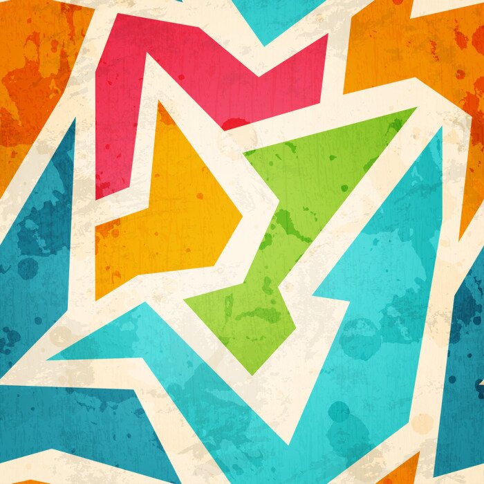 Bild Geometrische Farbflecken Vintage