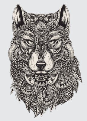 Bild Geometrischer Wolf