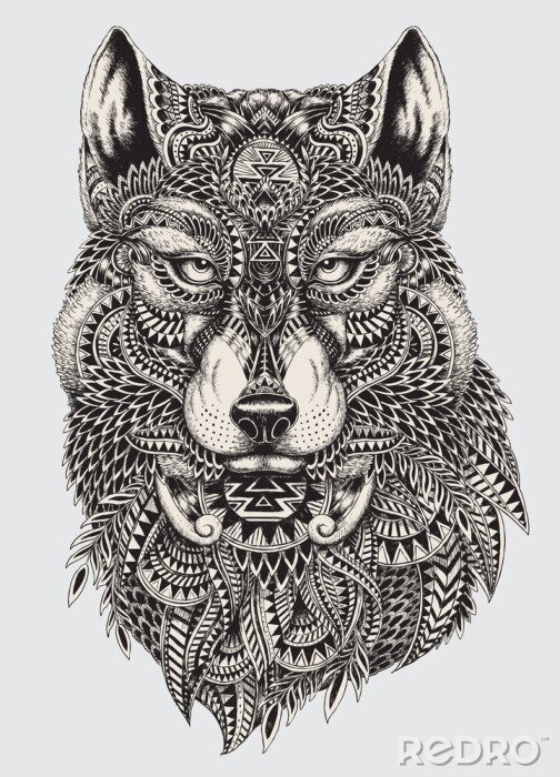 Bild Geometrischer Wolf