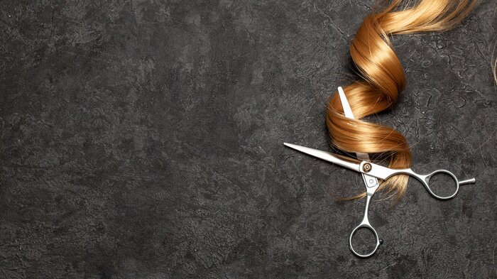 Bild Geschnittene Haarsträhne