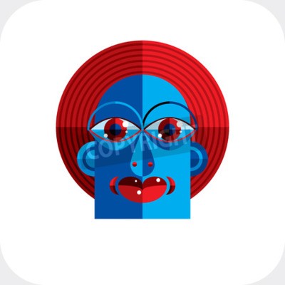 Bild Gesicht kubistische Inspiration