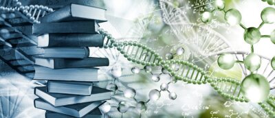 Bild Gesundheitsbücher und DNA-Faden