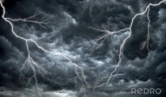 Bild Gewitterwolken mit Blitzen