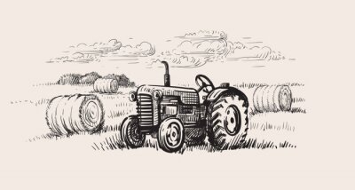 Bild Gezeichneter Traktor
