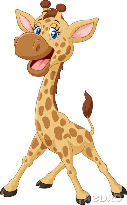 Bild Giraffe Nahaufnahme Illustration