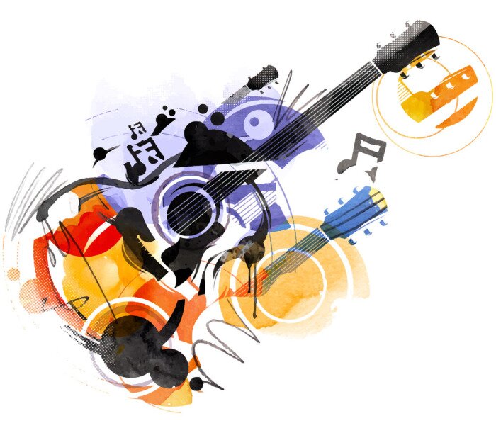 Bild Gitarren-Skizze