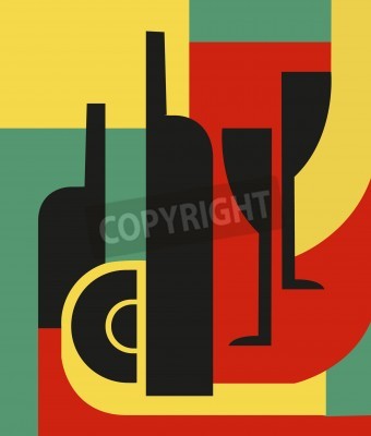 Bild Glas-Service Werk des Kubismus