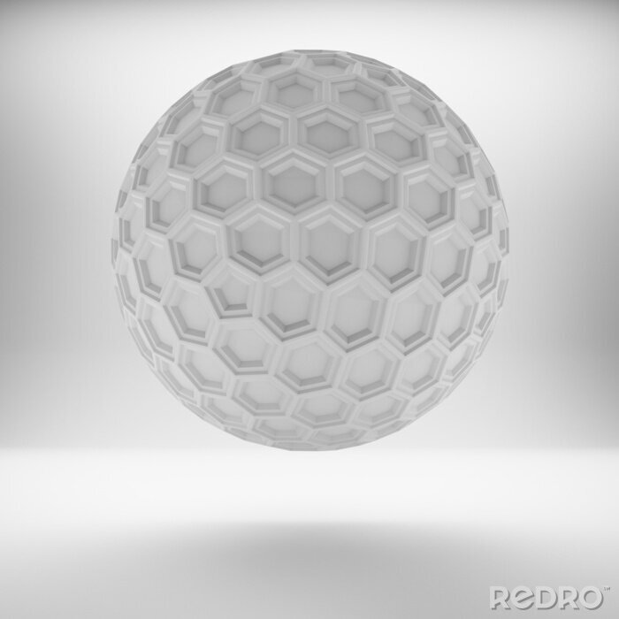 Bild Globus 3D mit Honigwaben