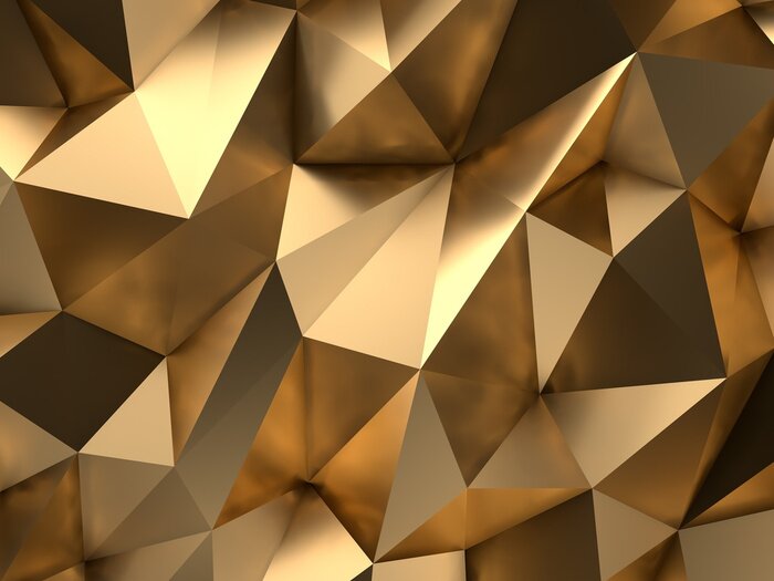 Bild Gold Abstract 3D-Render Hintergrund