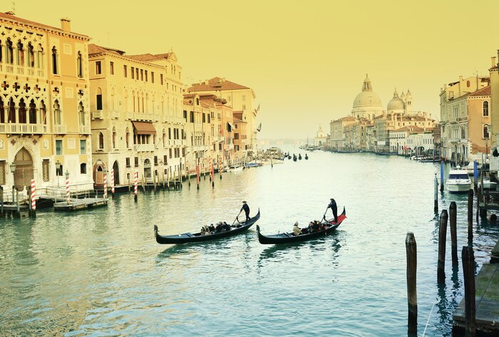 Bild Gondeln auf dem Venezianischen Kanal