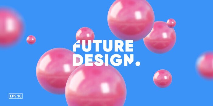 Bild Grafik mit rosa Kugeln