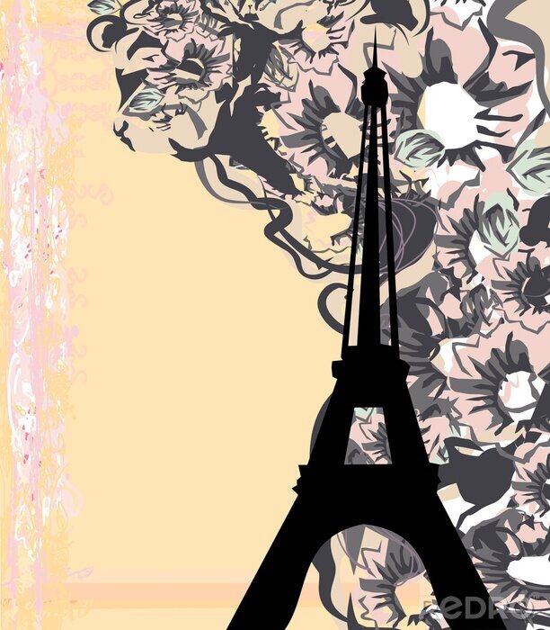 Bild Grafische Architektur des Eiffelturms