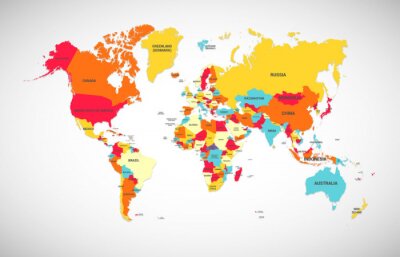Grafische Weltkarte