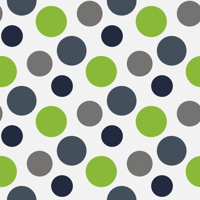 Bild Graue und grüne Punkte