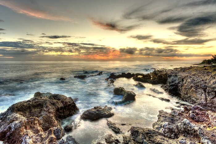 Bild Grauer Blick aufs Meer