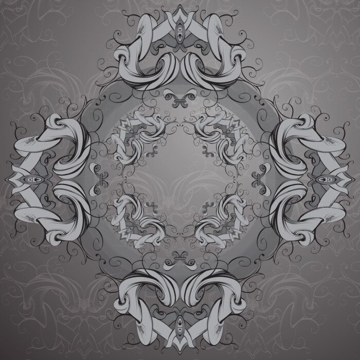 Bild Graues Ornament Vintage
