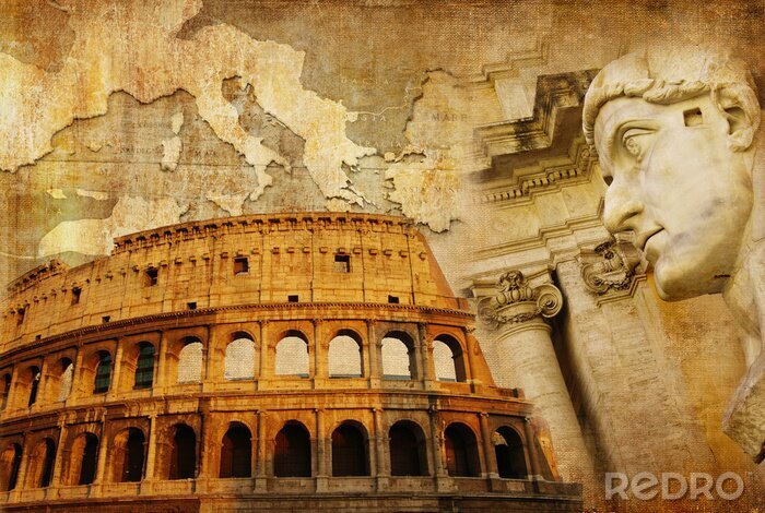 Bild Große römische Reich - Collage im Retro-Stil